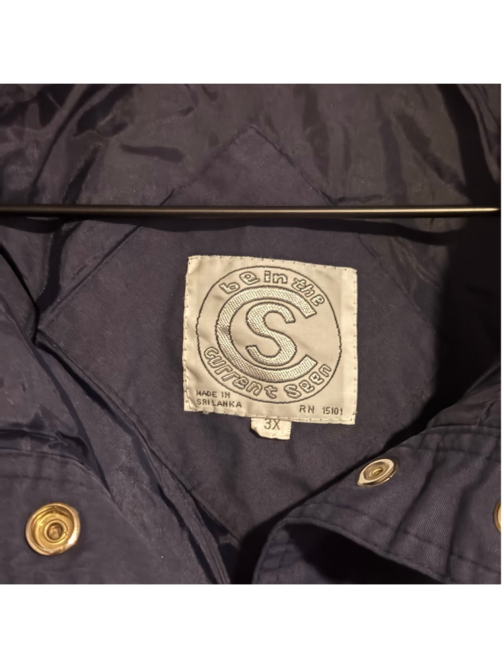 Vintage 80s/90s Current Seen Nautical Boating Jacket — 3X - Picture 3 of 3